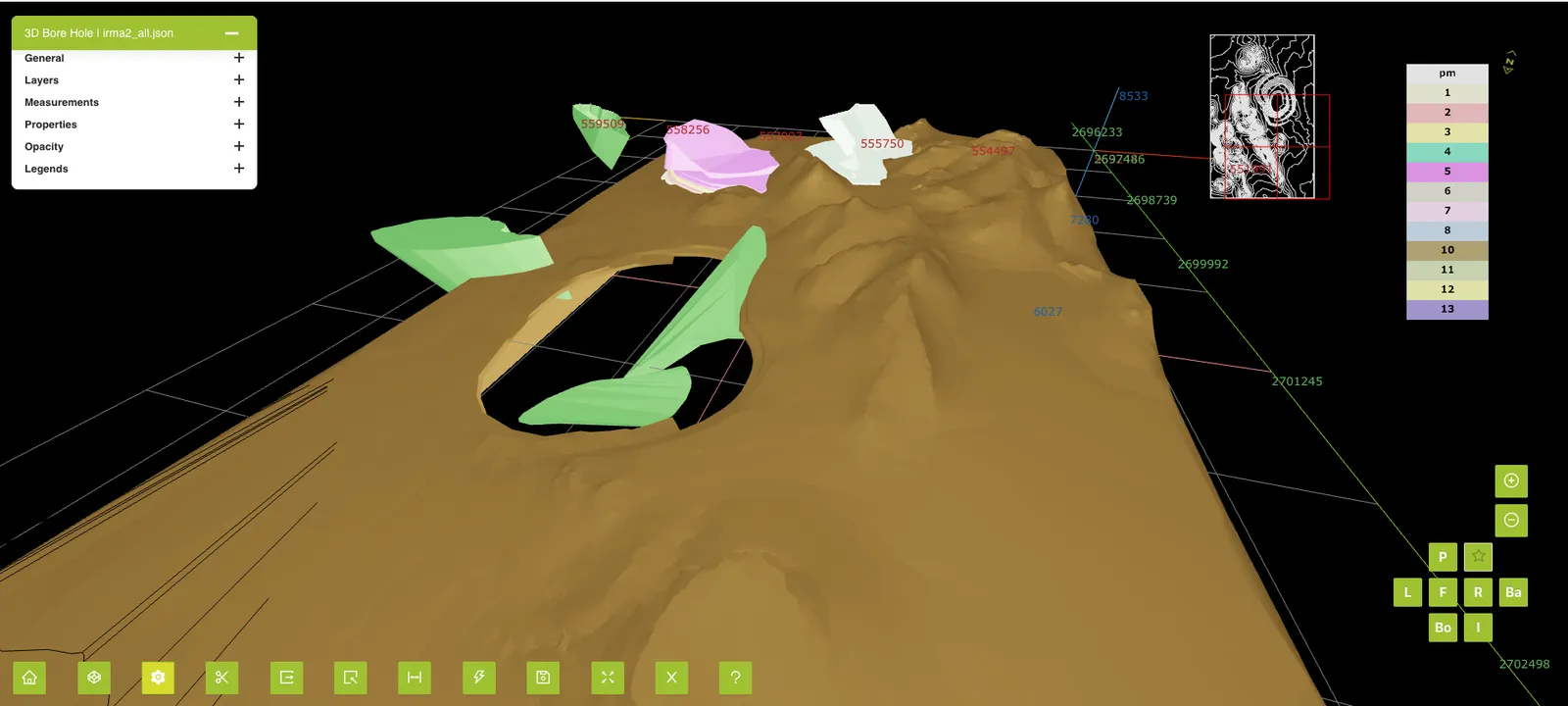 4D Mining Timeline Viewer screenshot