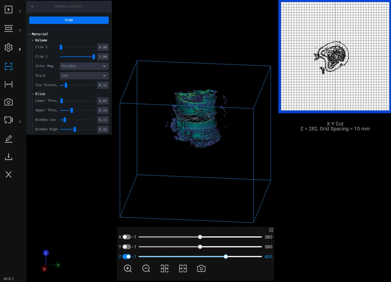 Oil Well Volumetric Viewer and Data Management Platform screenshot