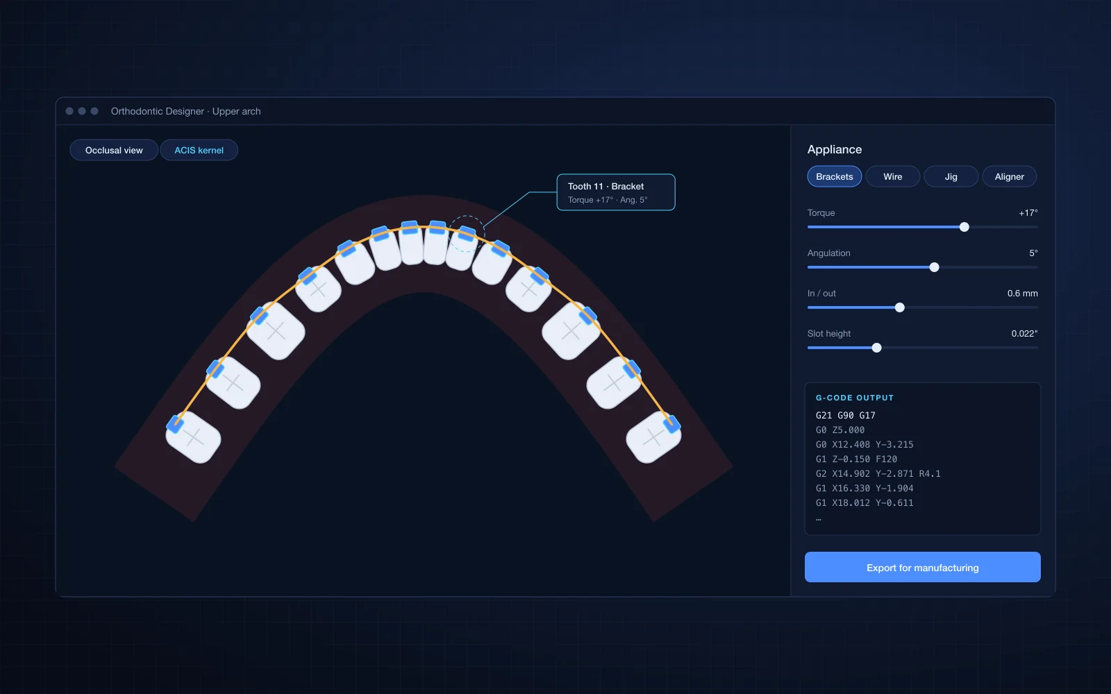 Orthodontic Design Platform screenshot