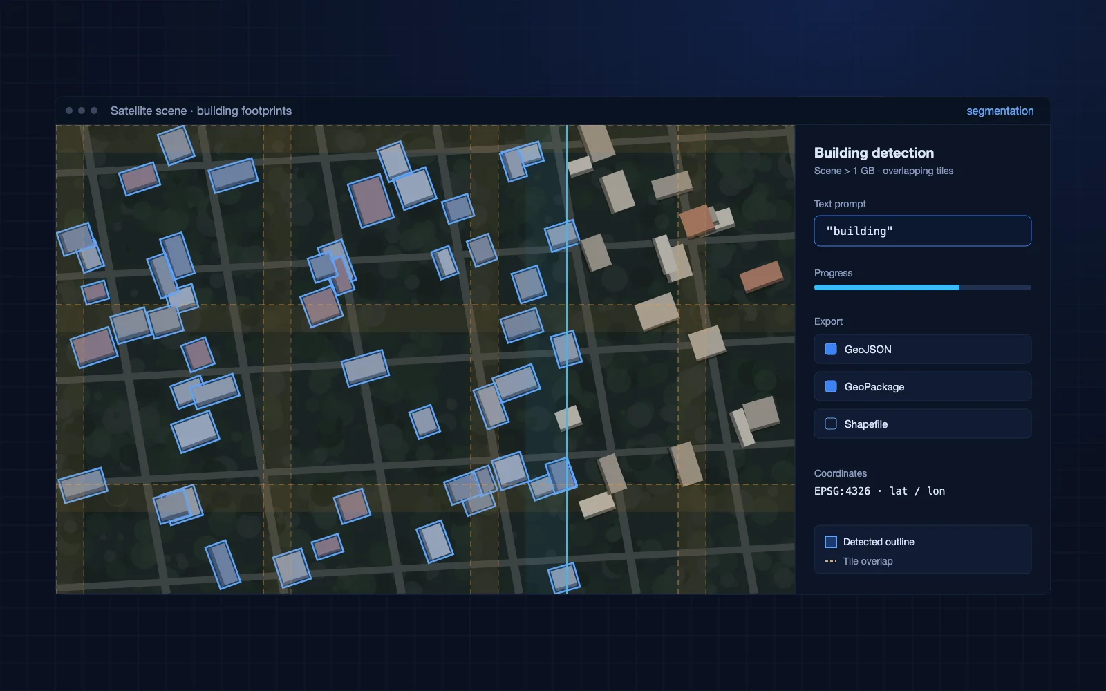 Finding Buildings in Satellite Images screenshot