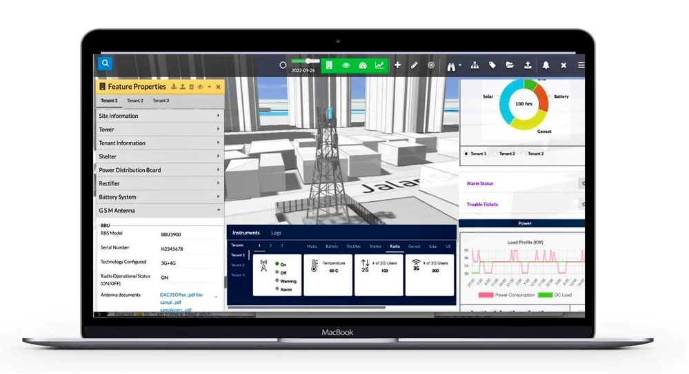 Telecom Tower Asset Performance Digital Twin screenshot